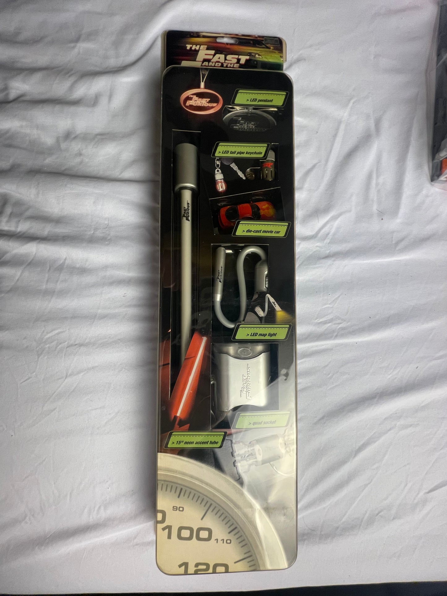Streetglow Fast And The Furious 15' Accent Neon Interior Tube Light Combo Pack Set New In Package Sealed