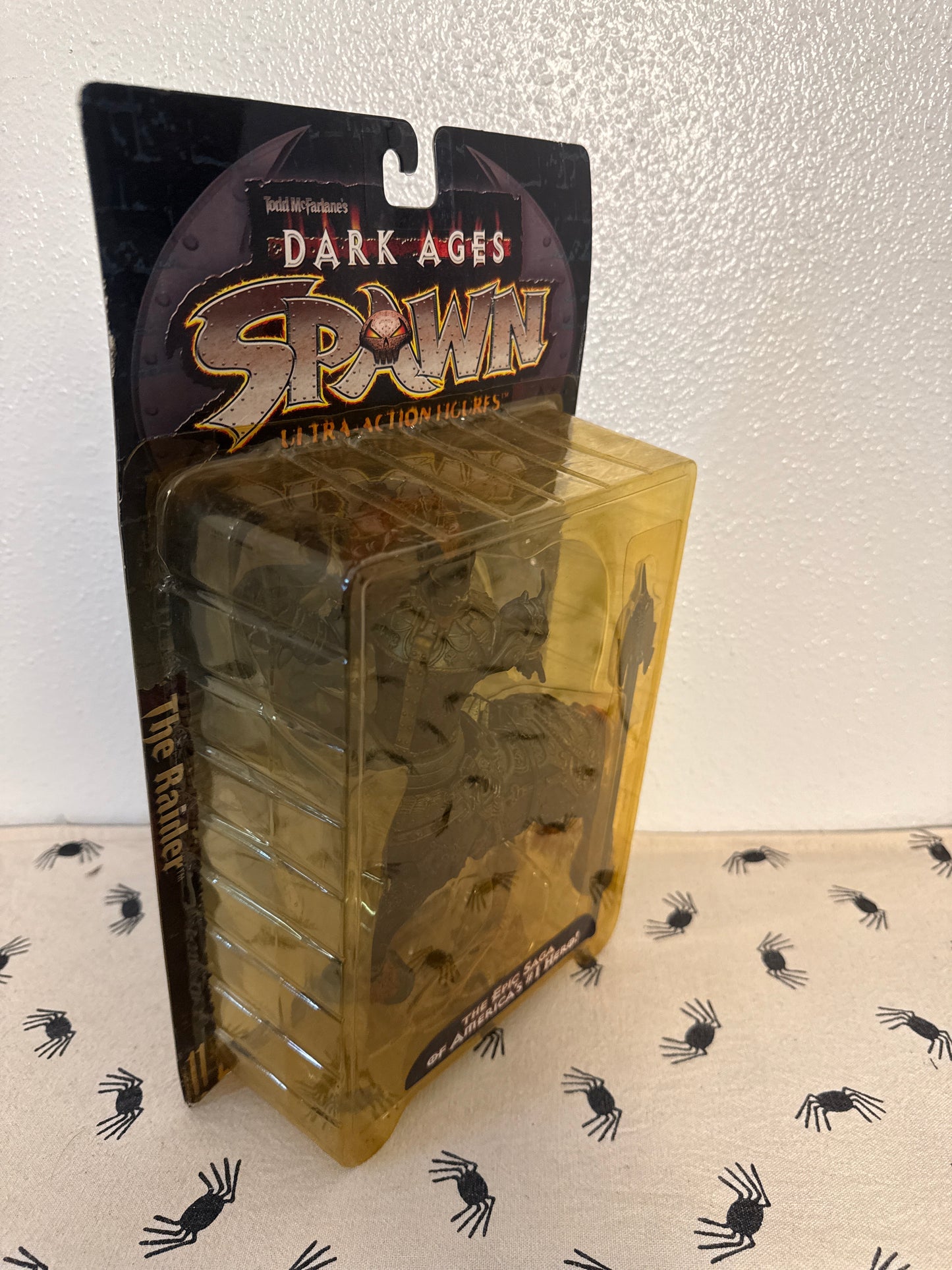 McFarlane Toys, Spawn Dark Ages Action Figure, The Raider, Series 11(package yellowed and slight damage )