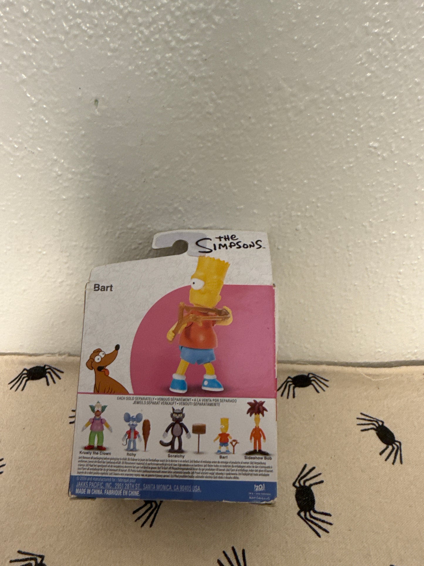 The Simpsons Bart Action Figure Jakks Pacific New In Box Collectible Toy(sun faded)(package damage )