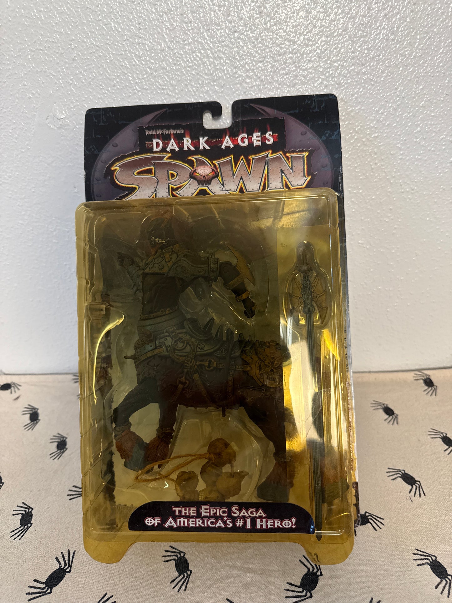 McFarlane Toys, Spawn Dark Ages Action Figure, The Raider, Series 11(package yellowed and slight damage )