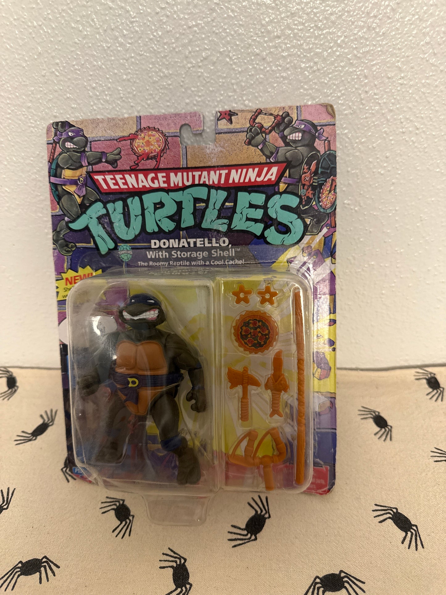 Teenage Mutant Ninja Turtles Donatello Storage Shell Action Figure Retro 2022(sun fade )(damaged package)
