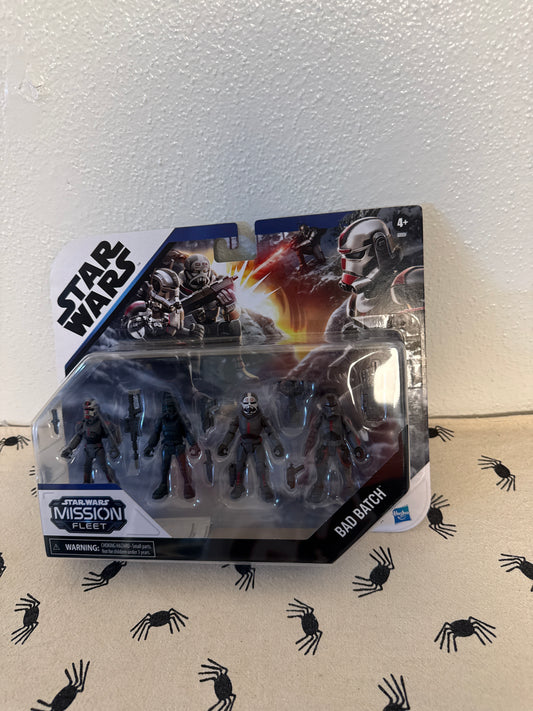 HASBRO STAR WARS MISSION FLEET BAD BATCH 4 Figures Hunter Echo Crosshair Wrecker