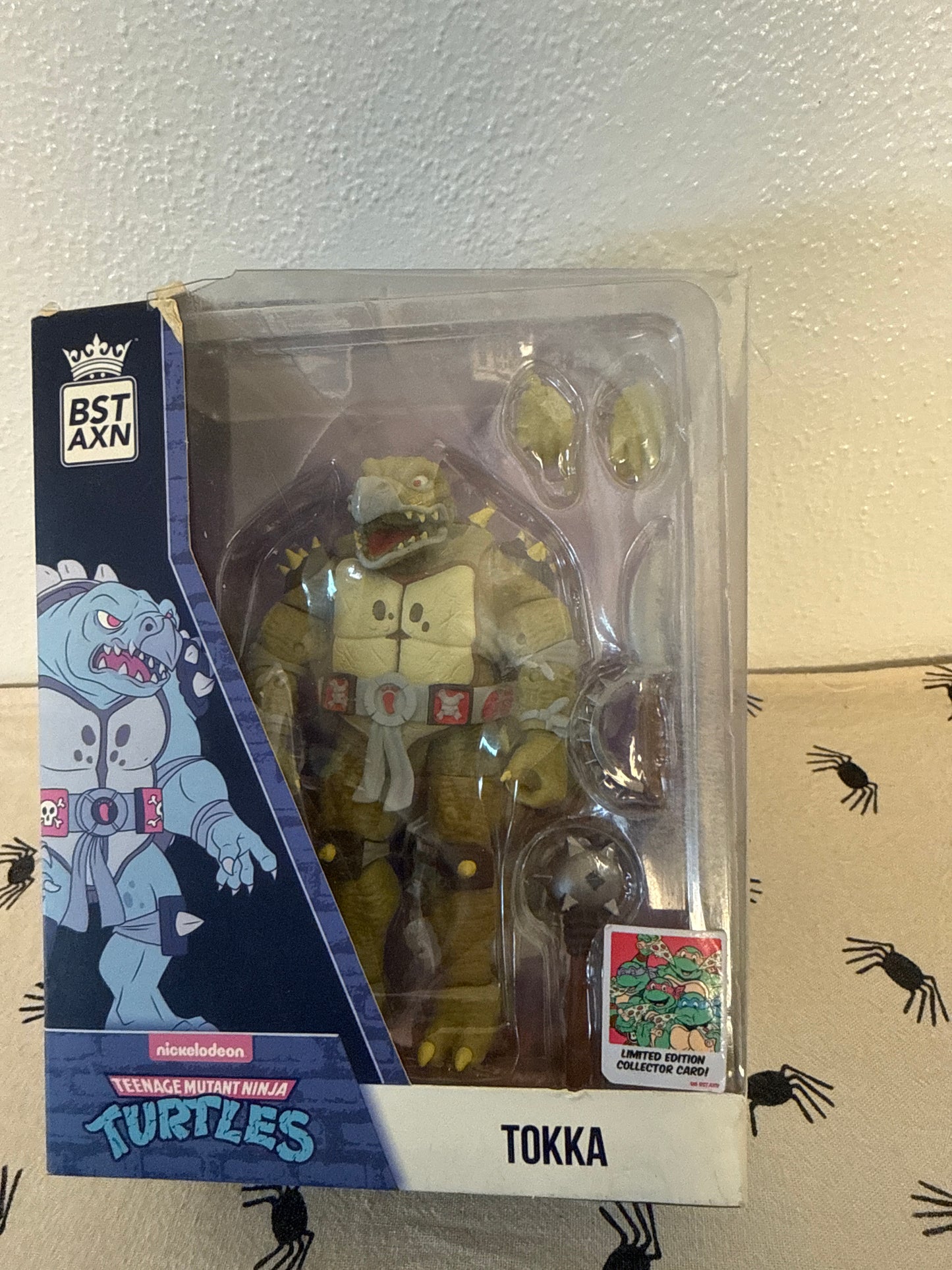TMNT Tokka Teenage Mutant Ninja Turtles BST AXN  Action Figure(package sun faded & damaged )
