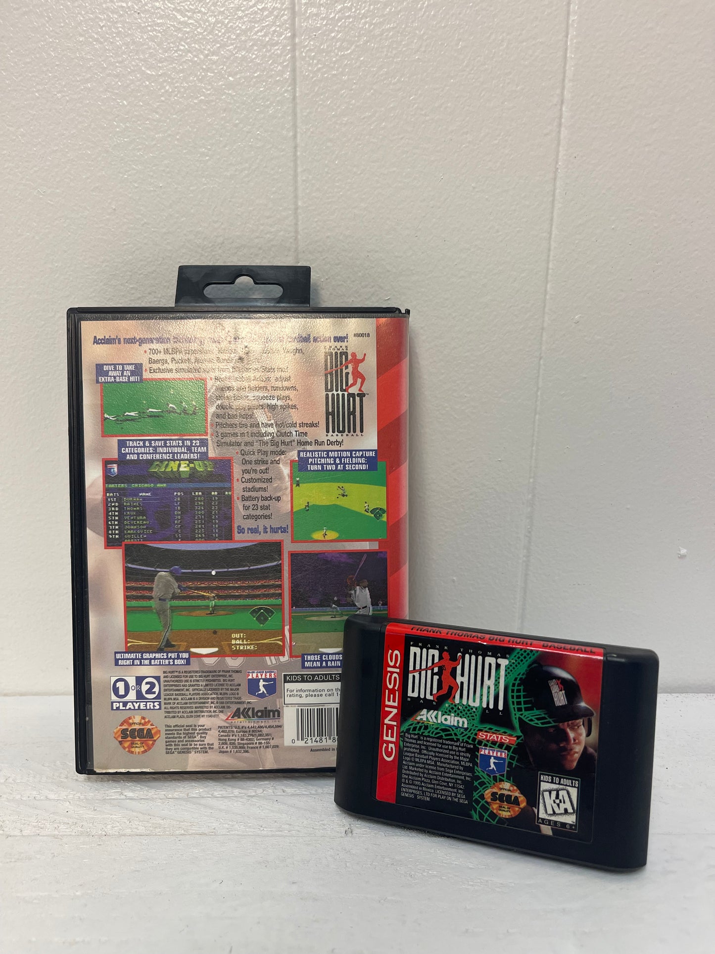 Frank Thomas Big Hurt Baseball Sega Genesis 1995 Complete CIB