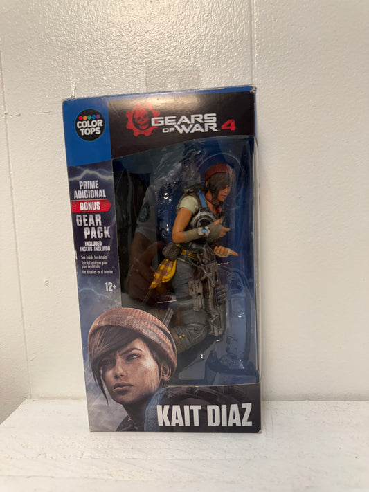 Gears of War 4 Kait Diaz 7” Action Figure #13 McFarlane Toys Color Tops 2016
